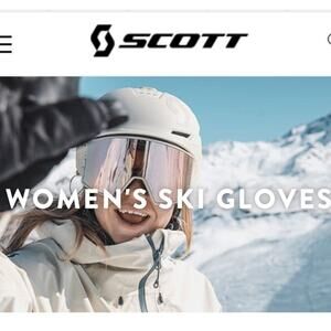 Scott primaloft mittens with finger bays black size small